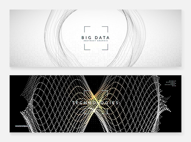 artificial intelligence. abstract background. digital technology, deep learning and big data concept. tech visual for networking template. wavy artificial intelligence backdrop.