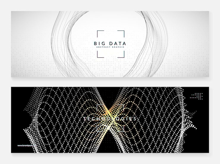 Vector artificial intelligence. abstract background. digital technology, deep learning and big data concept. tech visual for networking template. wavy artificial intelligence backdrop.