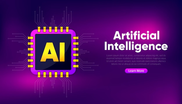 人工知能 AI マイクロチップ 電子脳 機械学習の概念