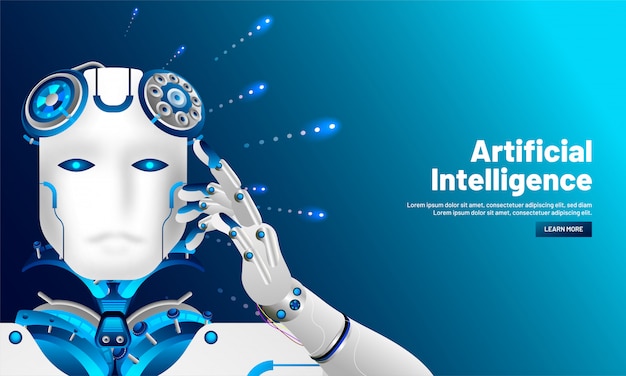 Artificial intelligence background.
