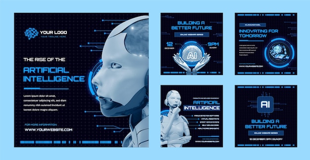 Post di instagram sul concetto di intelligenza artificiale