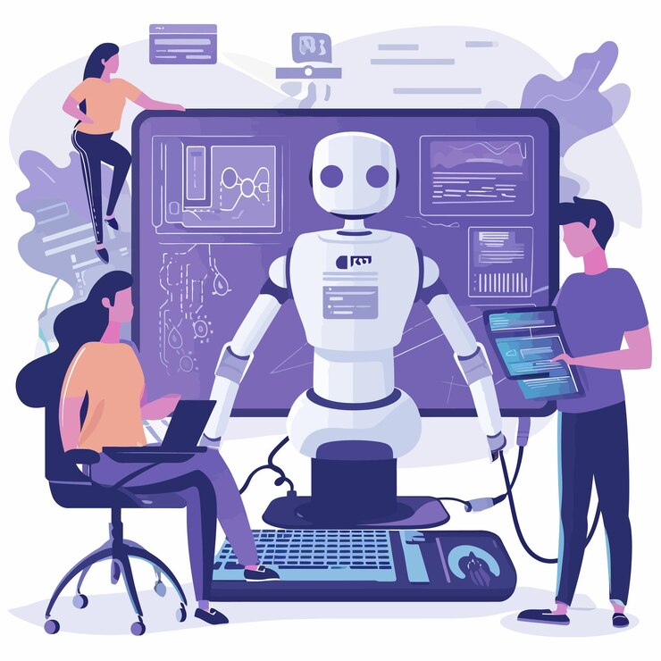 Vector artificial_intelligence_conceptvector_of_people