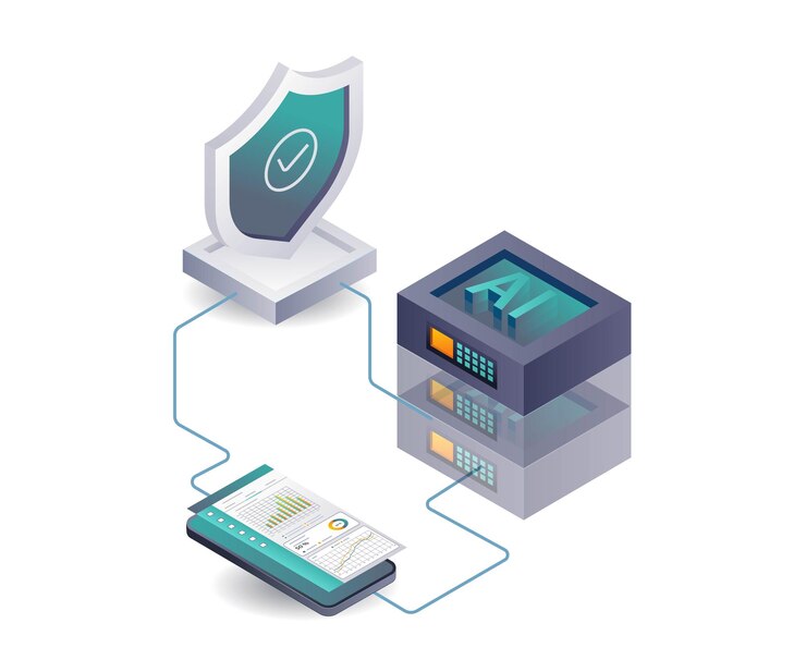 Vector artificial intelligence in data server security analysis