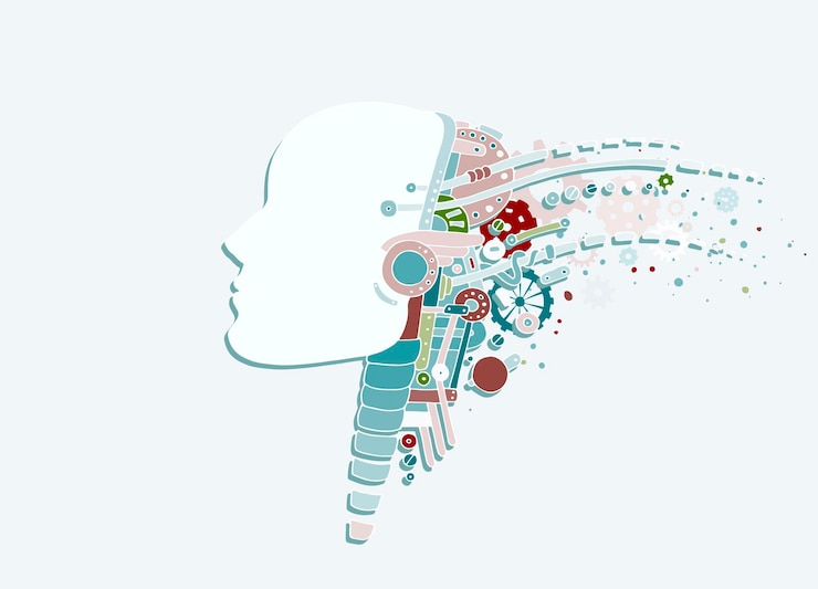 Vector artificial intelligence and human artwork