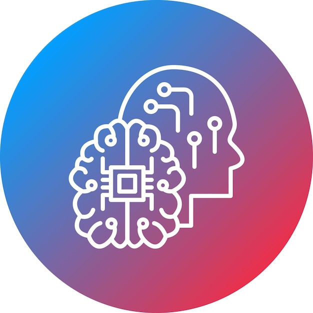 Artificial Intelligence icon vector image Can be used for Big Data