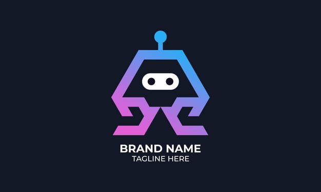 Artificial Intelligence logo design concept in vector for company logo and app icon