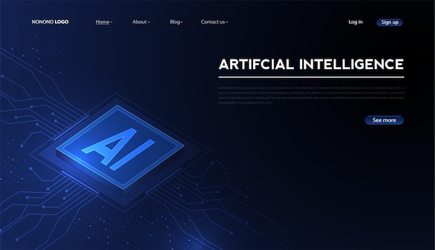 Intelligenza artificiale machine learning ai dati deep learning per future opere d'arte tecnologiche