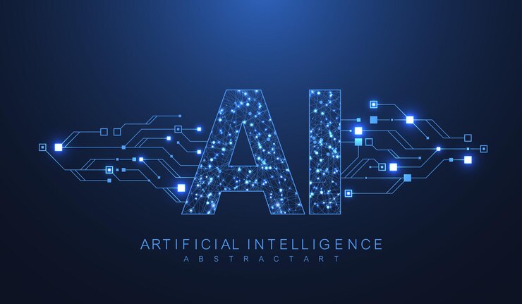Vector artificial intelligence and machine learning concept futuristic vector symbol. artificial intelligence wireless technology design. neural networks and modern technologies concepts.