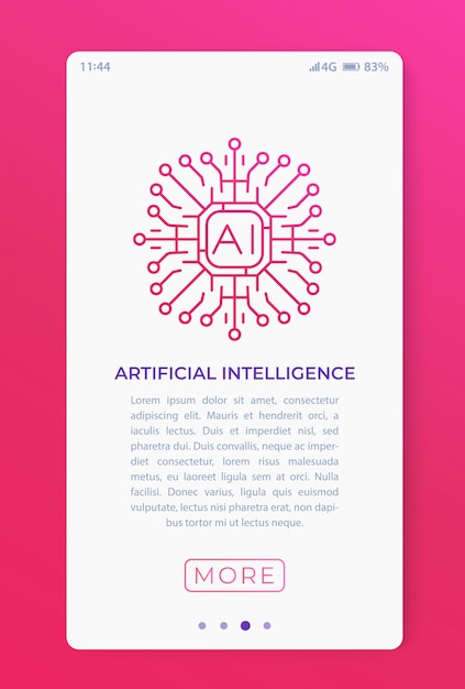 Intelligenza artificiale nell'app mobile.