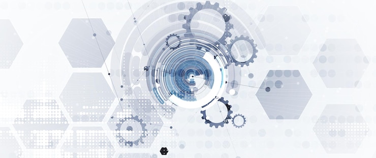 Vector artificial intelligence new technology science futuristic background