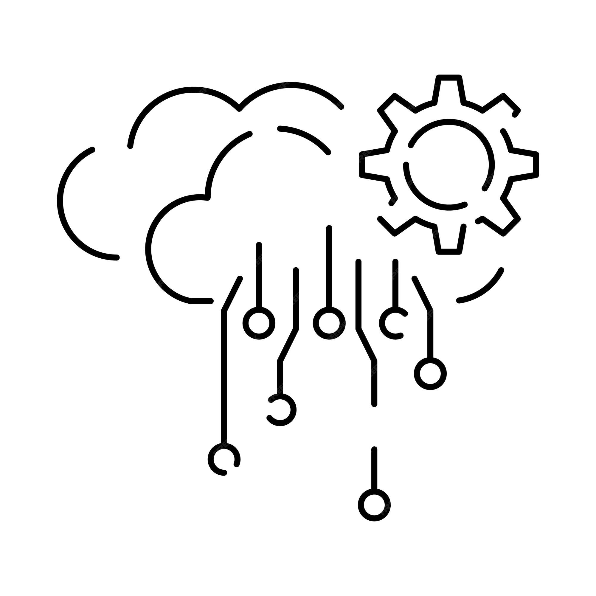 Premium Vector | Artificial intelligence related vector line icon ...