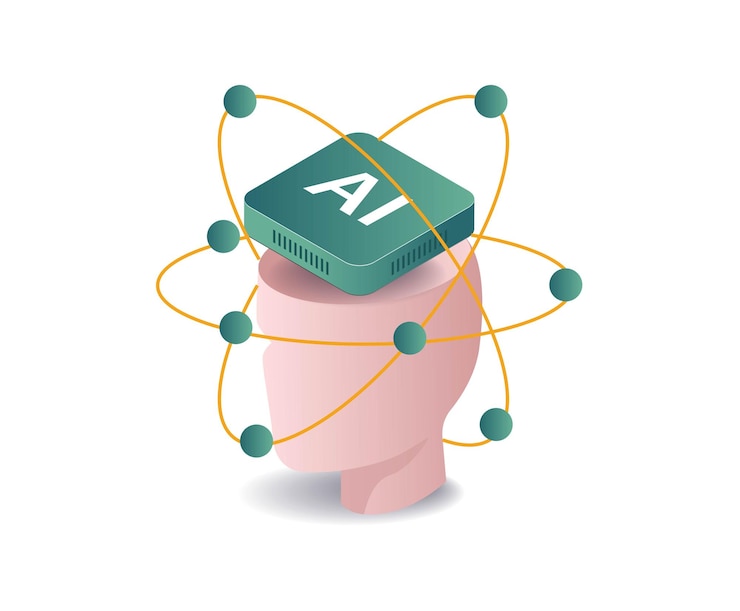 Vector artificial intelligence science technology concept