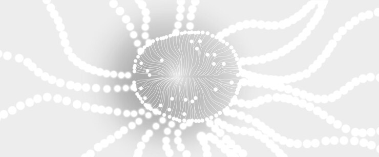 Vector artificial intelligence technology web background virtual concept