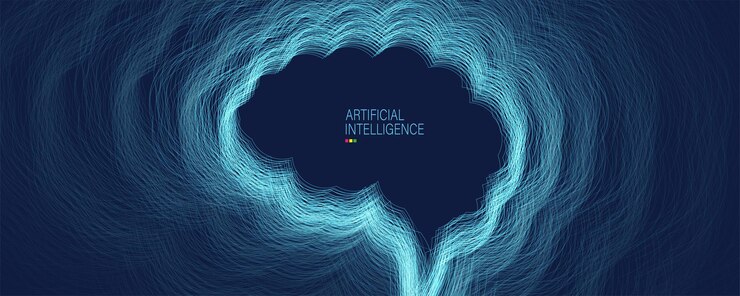 Vector artificial intelligence technology web background virtual concept