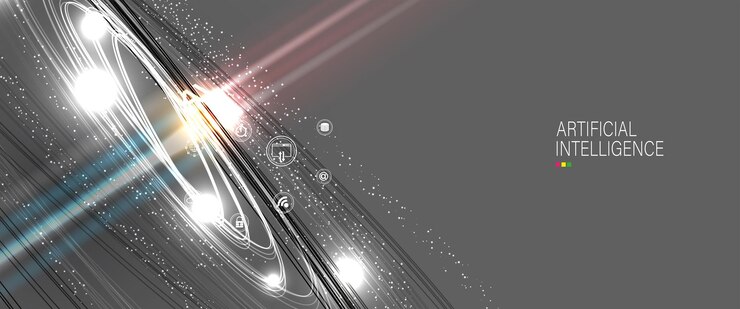 Vector 人工知能技術 web 背景仮想概念