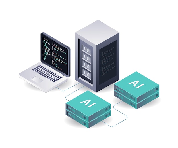 Artificiële intelligentie gegevens voor server systeem intelligentie
