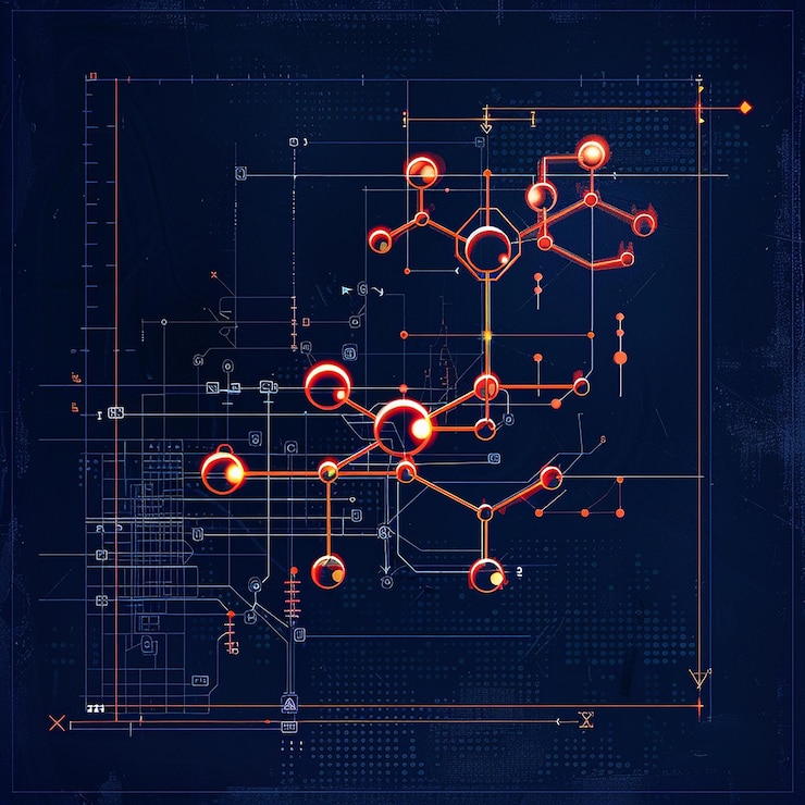 Vector artistic 3d background concept
