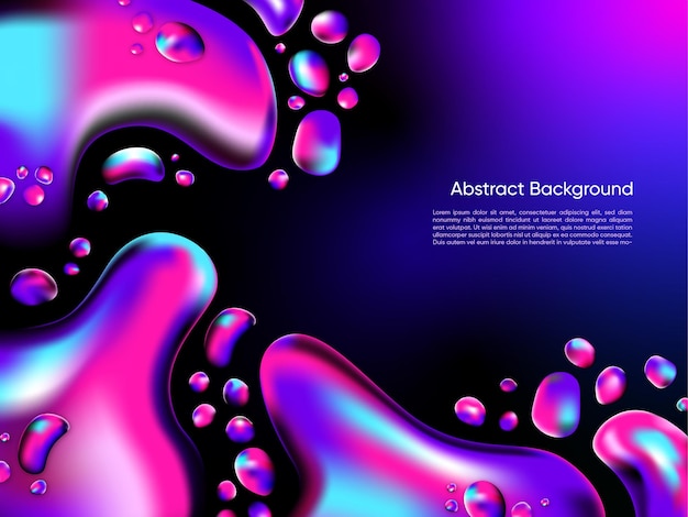 Vector artistic abstract liquid background design