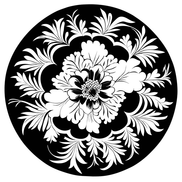 Vector artistic floral edge vector