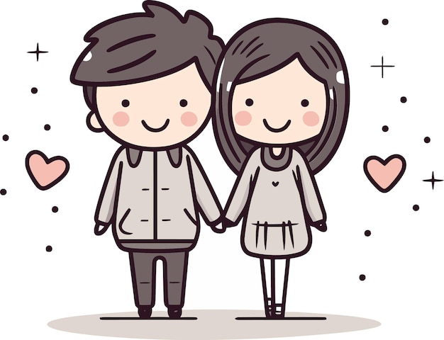 Artistic Harmony Couple Vector Art Vectorized Love Stories Couples Illustrated