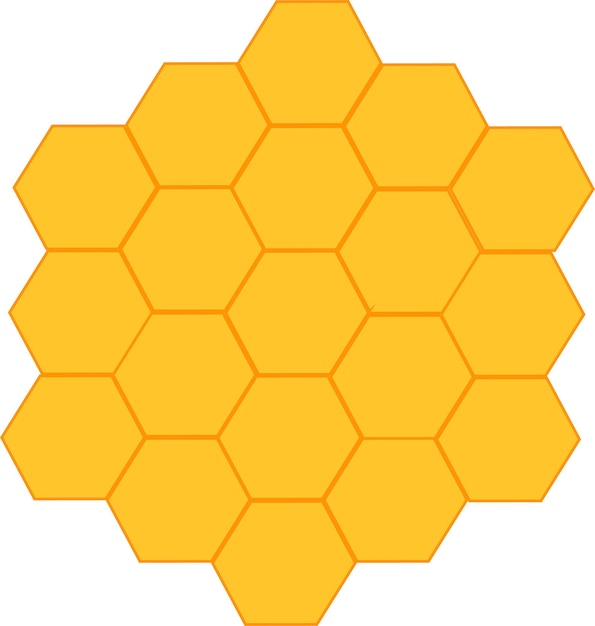 Artistic Hexagon Design Bright and Beautiful Art