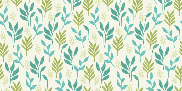 Artistic seamless pattern with abstract leaves. modern design for paper, cover, fabric, interior decor and other users.