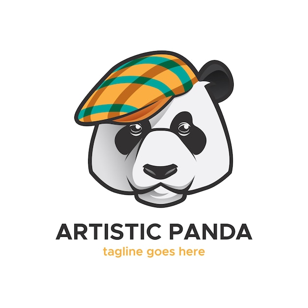 Artistiek panda-logo