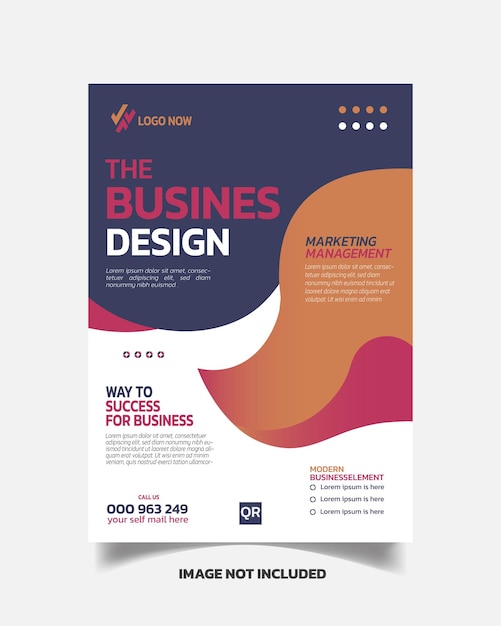 Vector artistry business flyer and corporate leaflet layout a4 business poster