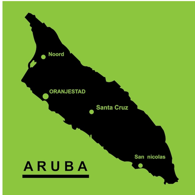 L'icona della mappa di aruba.