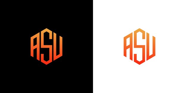 As letter logo design polygon monogram icon vector template
