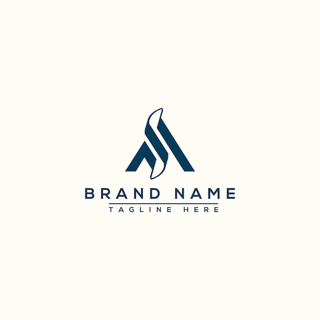 AS Logo Design Template Vector Graphic Branding Element