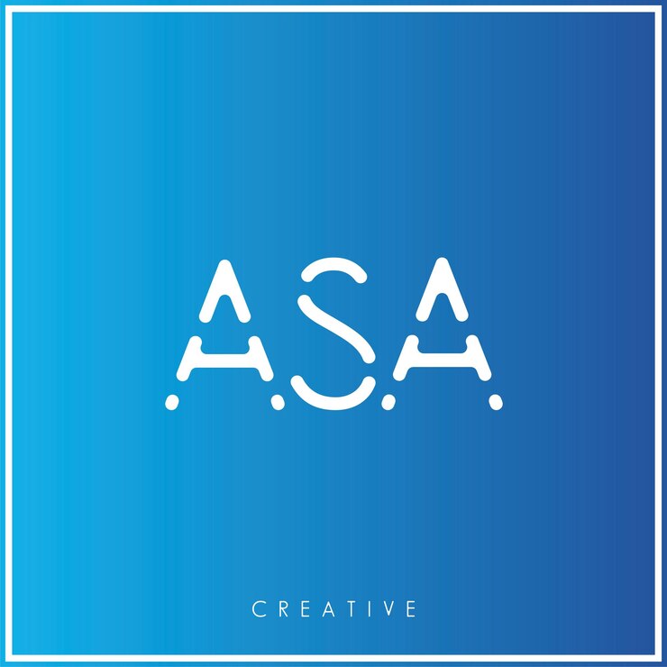 ASA Creative Vector Latter Logo Design Minimal Latter Logo Premium Vector Illustration Monogram