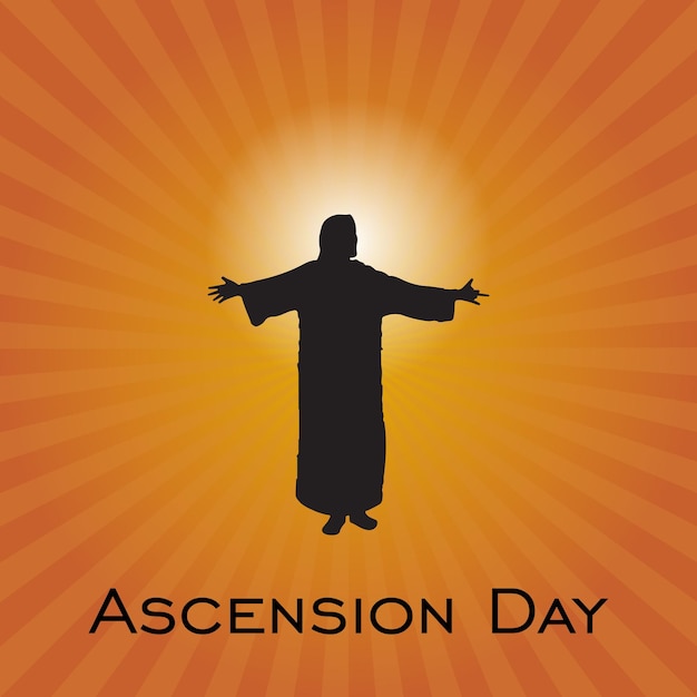 ascension day vector illustration suitable for card banner or poster