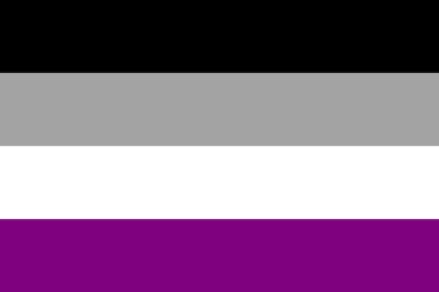 Vector asexual pride flag