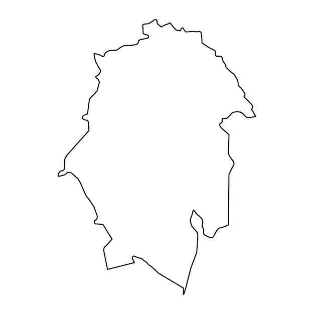 Карта провинции Северная Эш-Шаркия, административное деление Омана, векторная иллюстрация