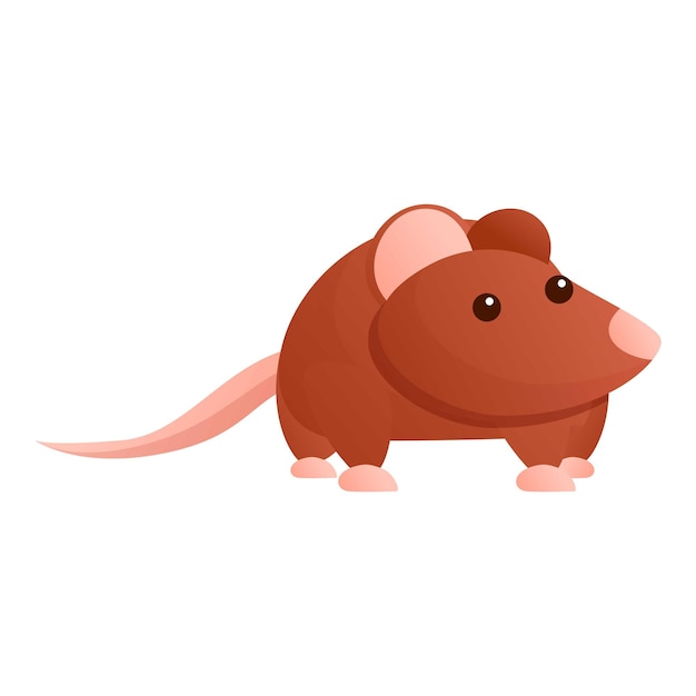 Asia rat icon Cartoon of asia rat vector icon for web design isolated on white background