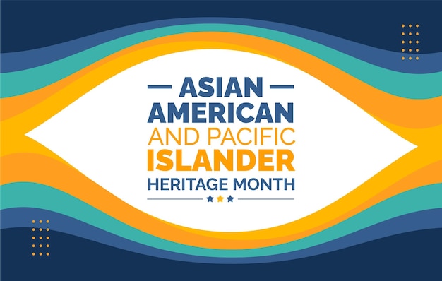 Asian American en Pacific Islander Heritage Month achtergrond of banner ontwerpsjabloon vieren