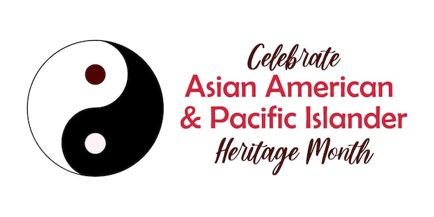 미국 벡터 배너 Aapi에서 아시아계 미국인 태평양 섬 주민 유산 월 축하