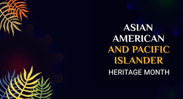 Asian american e pacific islander heritage month vettore