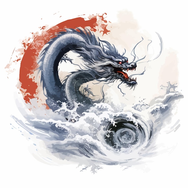 asian dragon vector