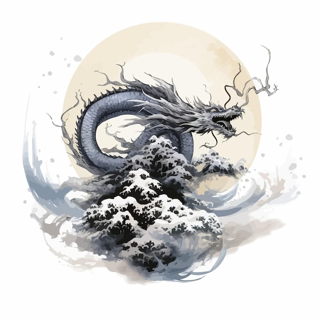 asian dragon vector