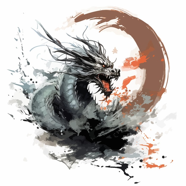 asian dragon vector