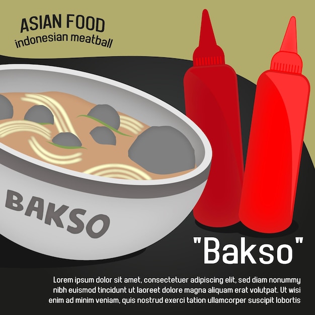 Asian Food Banner and Post