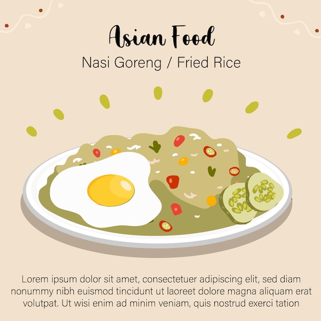 Asian Food Banner and Post