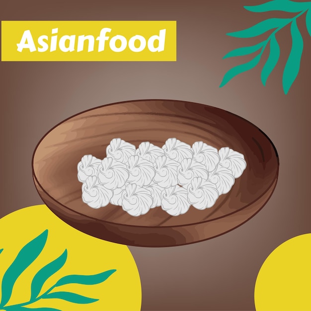 Asian food design template