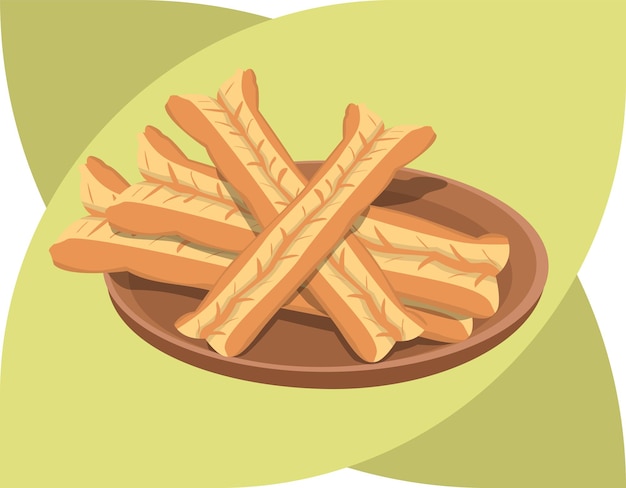 アジア料理のフラットの図
