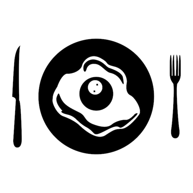 Vector asian food icon silhouette