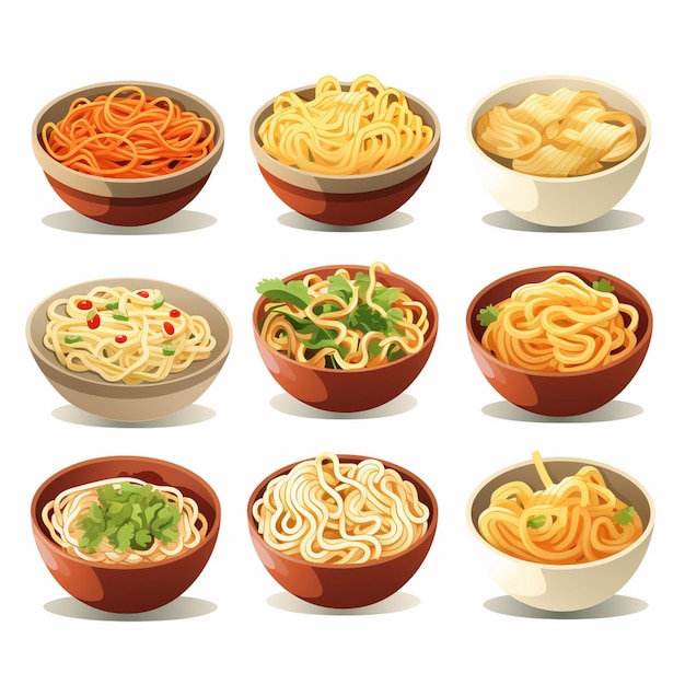 Premium Vector | Asian food meal ramen noodle chinese illustration ...