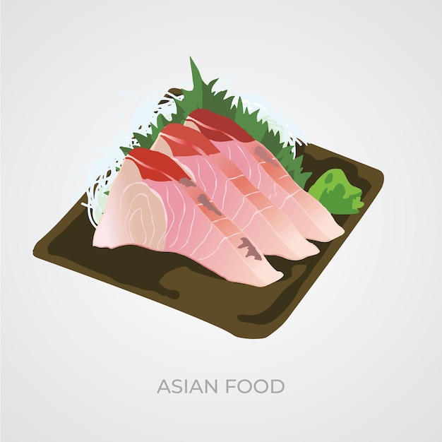 Vector asian food minimalist vector design