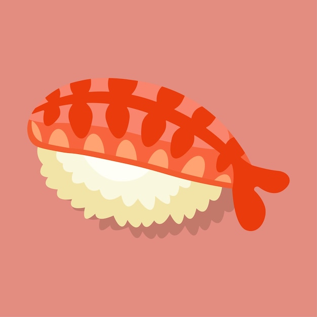 Asian Food Sushi single vector